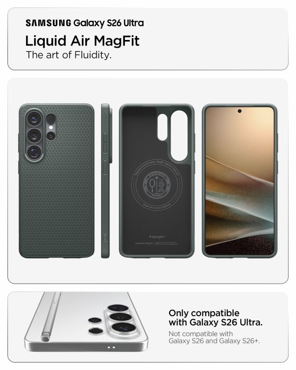 Θήκη Spigen Liquid Air MagSafe για Samsung Galaxy S26 Ultra – Abyss Green (ACS10676) - Image 18