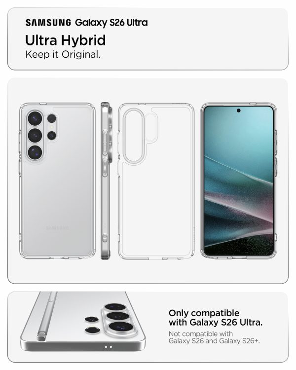 Θήκη Spigen Ultra Hybrid για Samsung Galaxy S26 Ultra – Crystal Clear (ACS10677) - Image 13