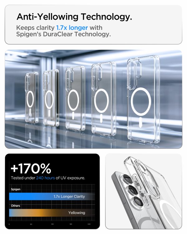 Θήκη Spigen Ultra Hybrid Mag MagSafe για Samsung Galaxy S26 Ultra – Clear White (ACS10679) - Image 16