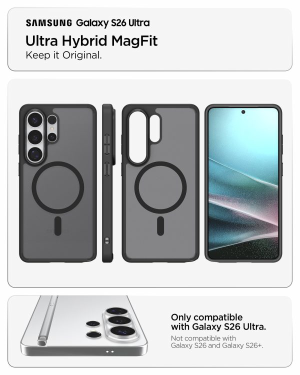 Θήκη Spigen Ultra Hybrid MagSafe για Samsung Galaxy S26 Ultra – Frost Black (ACS10681) - Image 15