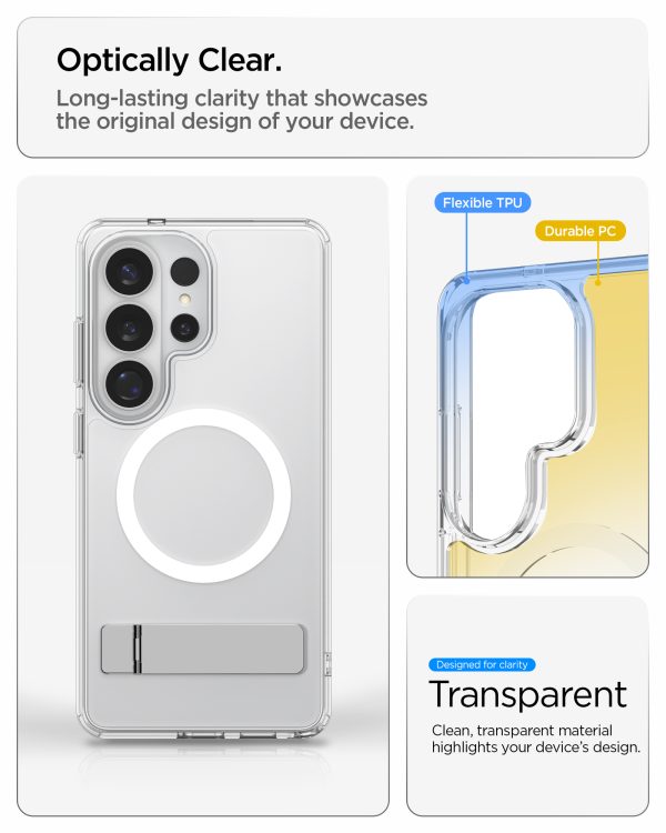 Θήκη Spigen Ultra Hybrid S MagSafe για Samsung Galaxy S26 Ultra – Clear White (ACS11032) - Image 14
