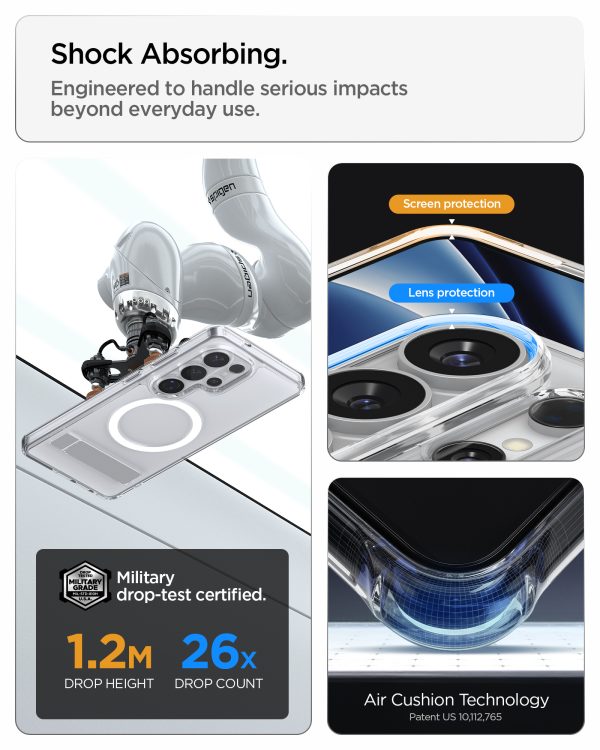 Θήκη Spigen Ultra Hybrid S MagSafe για Samsung Galaxy S26 Ultra – Clear White (ACS11032) - Image 16