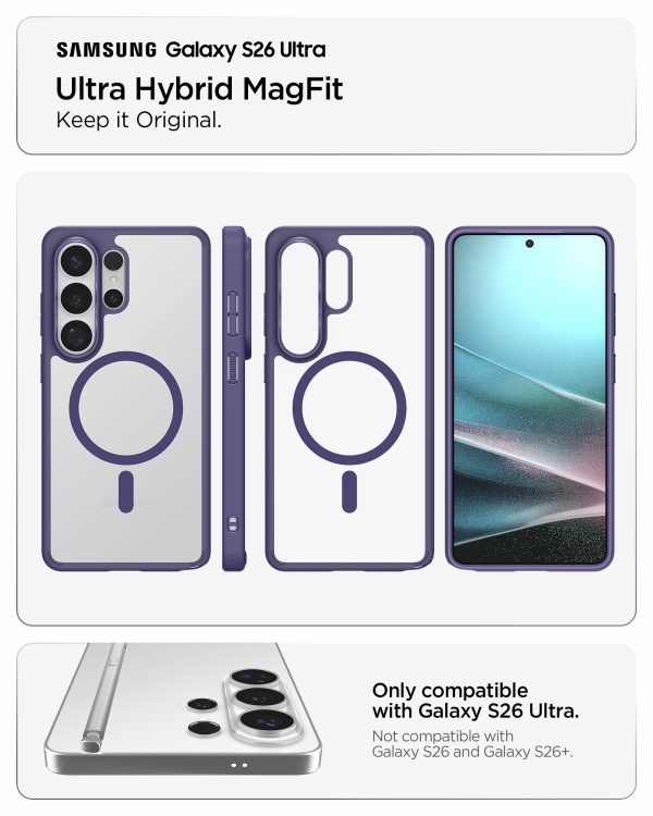 Θήκη Spigen Ultra Hybrid MagSafe για Samsung Galaxy S26 Ultra – Deep Purple (ACS11208) - Image 15