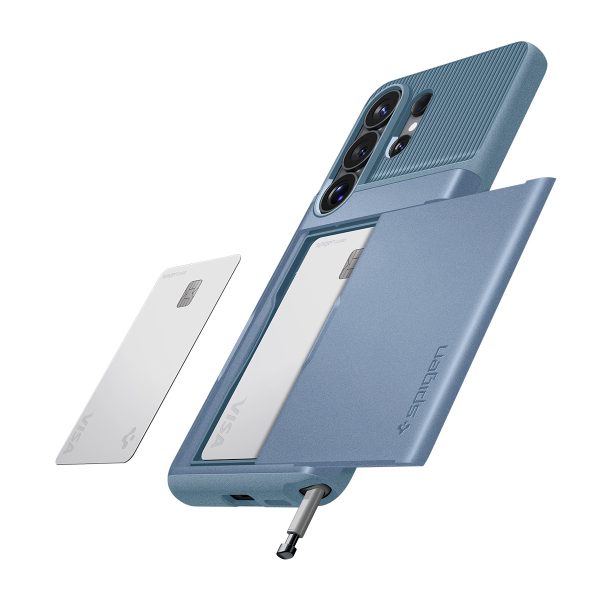 Θήκη Spigen Slim Armor CS για Samsung Galaxy S26 Ultra – Light Blue (ACS11225) - Image 8