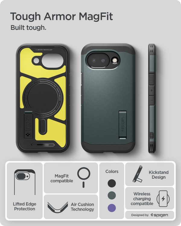Θήκη Spigen Tough Armor MagSafe για Google Pixel 10a – Abyss Green (ACS11282) - Image 13
