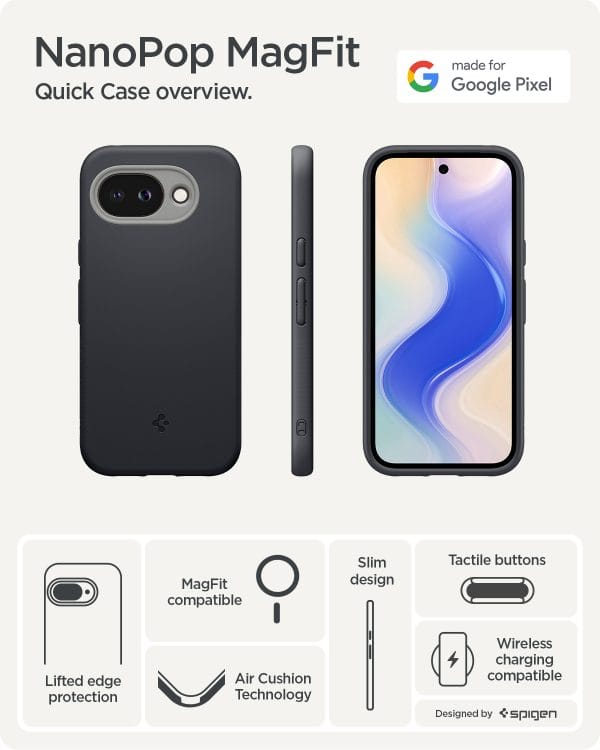 Θήκη Spigen Nano Pop MagSafe για Google Pixel 10a – Black Sesame (ACS11287) - Image 9