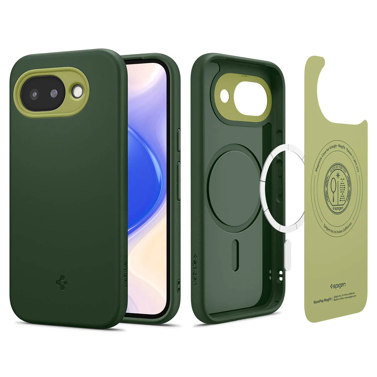 Θήκη Spigen Nano Pop MagSafe σε χρώμα Avo Green για Google Pixel 10a