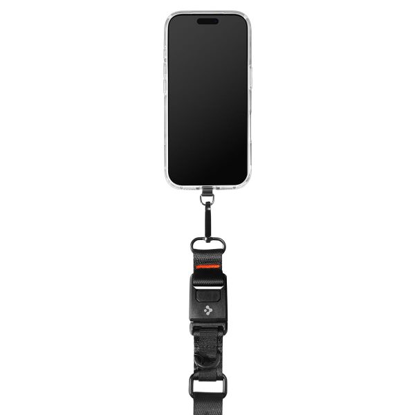 Spigen Universal Crossbody Lanyard Strap & Wrist Strap – Black (AFA10616) - Image 12
