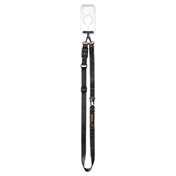 Spigen Universal Crossbody Lanyard Strap & Wrist Strap – Black (AFA10616) - Image 3