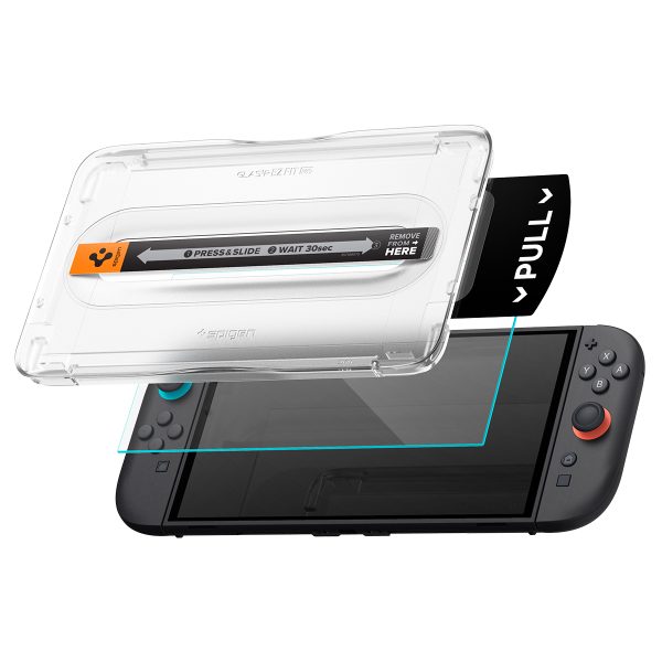 Tempered Glass Spigen Glass tR EZ Fit Pro 2 Pack για Nintendo Switch 2 (AGL10797) - Image 2