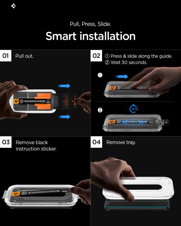 Spigen Glass tR EZ Fit Pro (Anti Reflection) 2 Pack Clear για Samsung Galaxy S26 Ultra (AGL11069) - Image 17