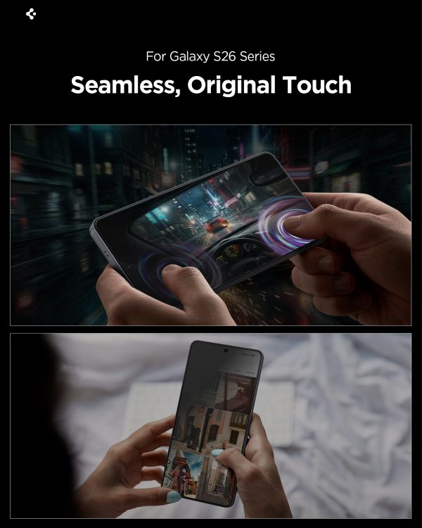 Spigen Glass tR EZ Fit Pro HD (Privacy) 2 Pack -Samsung Galaxy S26+ Plus (AGL11085) - Image 16