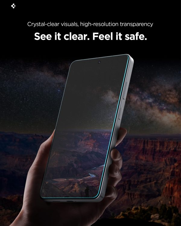 Spigen Glass tR EZ Fit Pro HD (Privacy) 2 Pack-Samsung Galaxy S26 (AGL11096) - Image 16