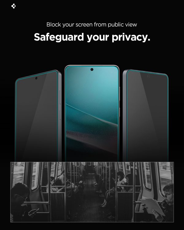 Spigen Glass tR EZ Fit Pro HD (Privacy) 2 Pack-Samsung Galaxy S26 (AGL11096) - Image 18