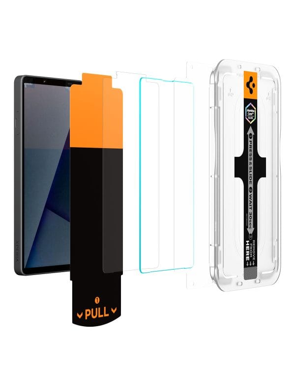 Τζάμι Προστασίας Sony Xperia 10 VII Spigen Glas.tR EZ Fit Pro 2-Pack Clear (AGL11197) - Image 4