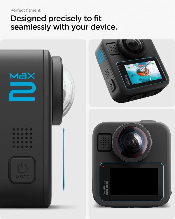 Προστατευτικό Οθόνης Spigen Glass tR Slim για GoPro MAX 2 2-Pack (AGL11230) - Image 9