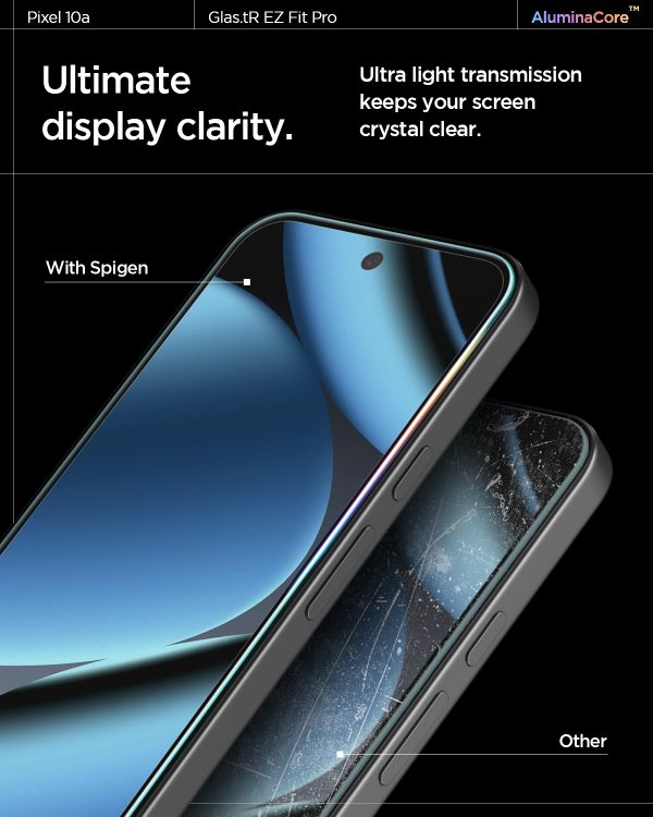 Αντιχαρακτικό Γυαλί Spigen Glass tR EZ Fit Pro 2 Pack για Google Pixel 10a – Clear (AGL11364) - Image 15