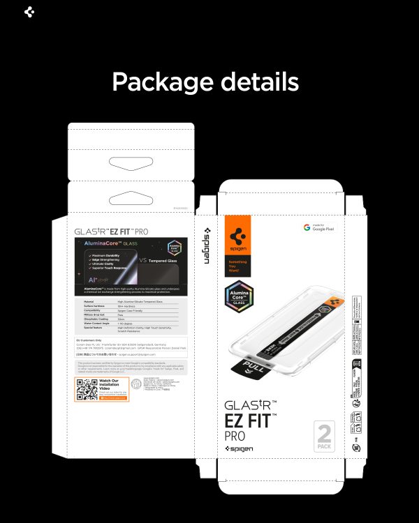 Αντιχαρακτικό Γυαλί Spigen Glass tR EZ Fit Pro 2 Pack για Google Pixel 10a – Clear (AGL11364) - Image 18