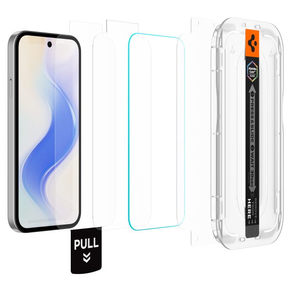 Αντιχαρακτικό Γυαλί Spigen Glass tR EZ Fit Pro 2 Pack για Google Pixel 10a – Clear (AGL11364) - Image 4