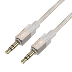 hoco-upa32-aux-audio-cable-jack-3-5mm-male-to-male-nylon-braided-1m-gold-6942007650878