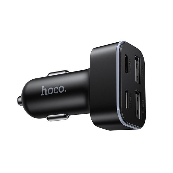 Φορτιστής Αυτοκινήτου Hoco Z63 2x USB-C & 2x USB-A PD/QC3.0 42W – Black - Image 5