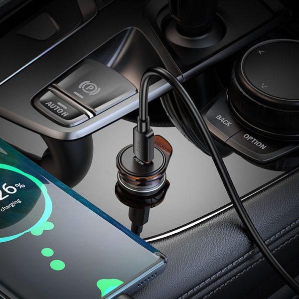 Φορτιστής Αυτοκινήτου Hoco NZ16 USB-C PD 30W – Metal Gray - Image 7