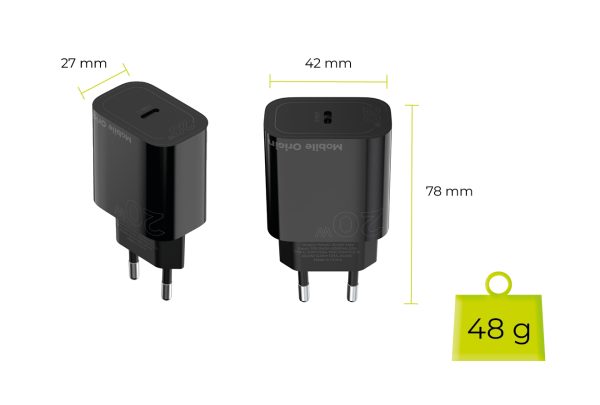 Φορτιστής Mobile Origin PD20W Wall Charger MO11 – USB-C Black (FRL-PD20W-MO11-BLK) - Image 14