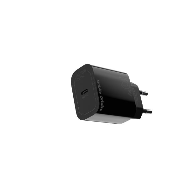 Φορτιστής Mobile Origin PD20W Wall Charger MO11 – USB-C Black (FRL-PD20W-MO11-BLK) - Image 5