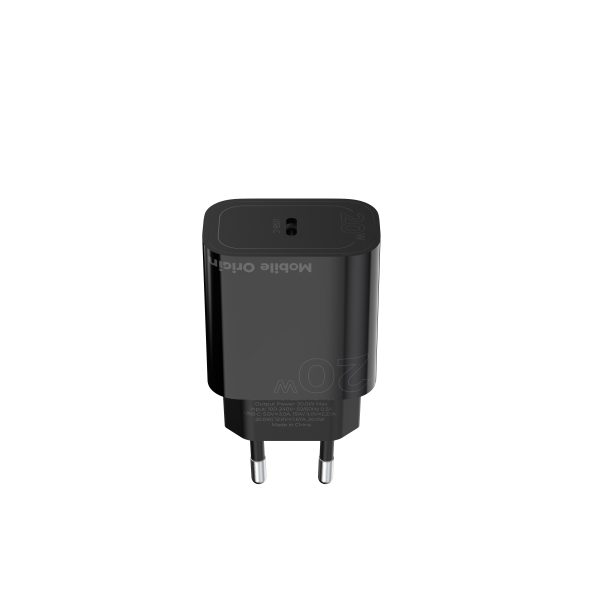 Φορτιστής Mobile Origin PD20W Wall Charger MO11 – USB-C Black (FRL-PD20W-MO11-BLK) - Image 6