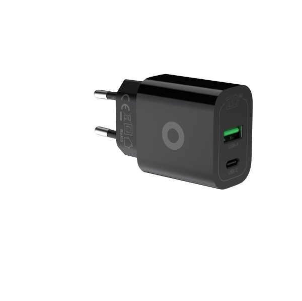 Φορτιστής Mobile Origin PD20W Wall Charger MO12 – USB-A + USB-C Black (FRL-PD20W-MO12-BLK) - Image 7