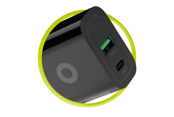 Φορτιστής Mobile Origin PD20W Wall Charger MO12 – USB-A + USB-C Black (FRL-PD20W-MO12-BLK) - Image 8