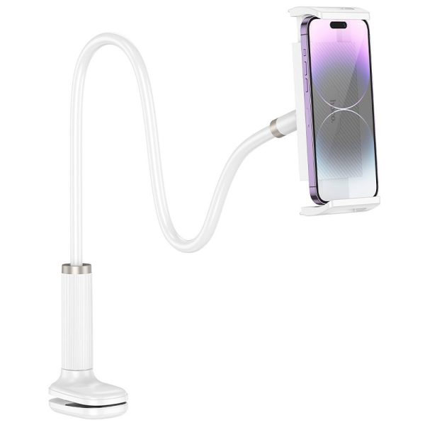 Εύκαμπτη Βάση Στήριξης με Κλιπ Hoco HD10 για Smartphone & Tablet – White - Image 2
