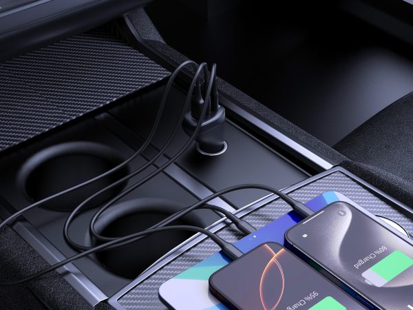 Φορτιστής Αυτοκινήτου Mobile Origin 100W CA25 – 2x USB-C & USB-A – Black - Image 8