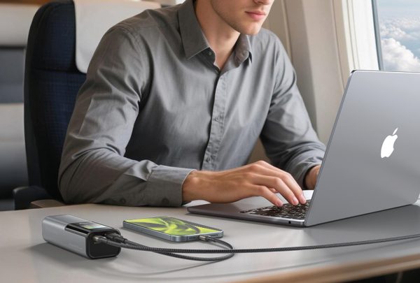 PowerBank Mobile Origin PB12 14000mAh 100W PD με Οθόνη TFT – Gray (MO-100WPD-PB12) - Image 10