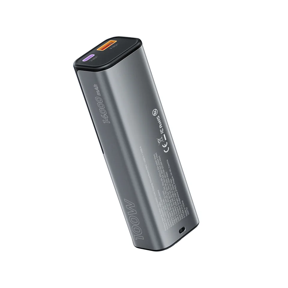 PowerBank Mobile Origin PB12 14000mAh 100W PD με Οθόνη TFT – Gray (MO-100WPD-PB12) - Image 3