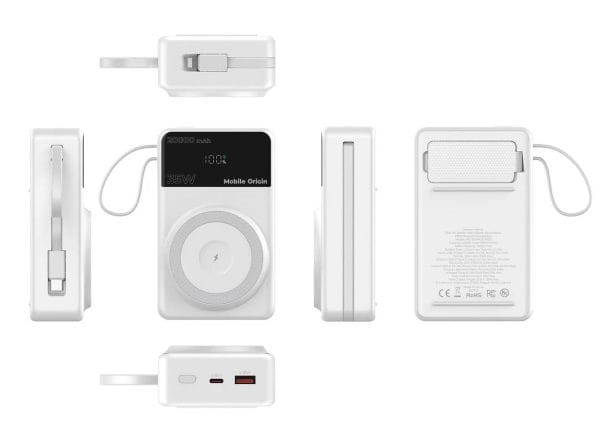 Mobile Origin 35W PD PowerBank PB15 20000mAh – MagSafe Compatible & Built-in Cables (MO-35WPDD-PB15) - Image 5