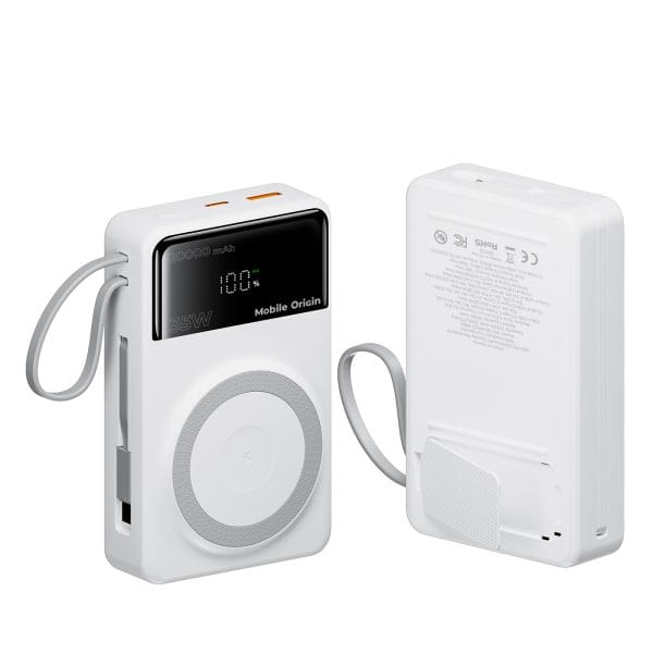 Mobile Origin 35W PD PowerBank PB15 20000mAh – MagSafe Compatible & Built-in Cables (MO-35WPDD-PB15) - Image 6