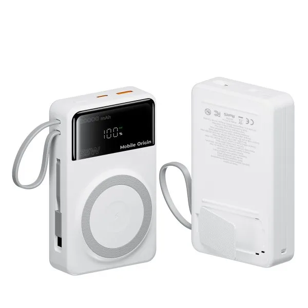 Mobile Origin 35W PD PowerBank PB15 20000mAh – MagSafe Compatible & Built-in Cables (MO-35WPDD-PB15) - Image 6