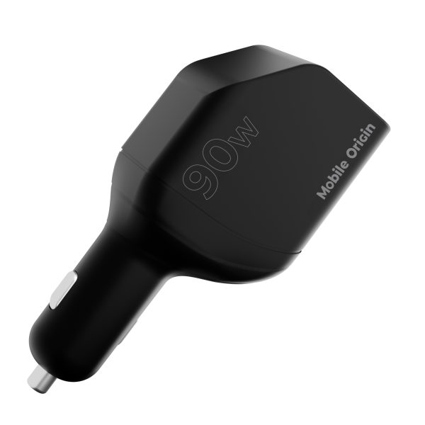Φορτιστής Αυτοκινήτου Mobile Origin 90W CA22 – 2x Retractable USB-C Cables & USB-C + USB-A – Black - Image 9