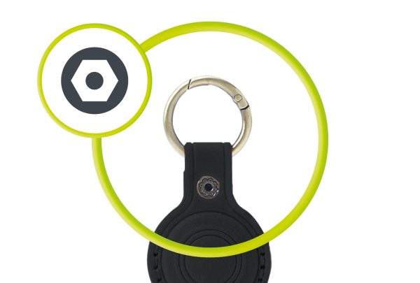 Mobile Origin AirTag Leather Keychain A6 – Black (MO-ALK-BLK) - Image 7