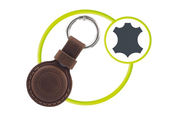 Mobile Origin AirTag Outdoor Leather Keychain A7 – Midnight Brown (MO-AOLK-MBRW) - Image 5
