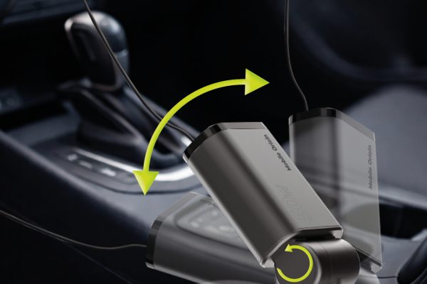 Mobile Origin 3in1 50W Car Charger CA27 με Retractable USB-C Cable – Space Gray (MO-CCH-CA27) - Image 10