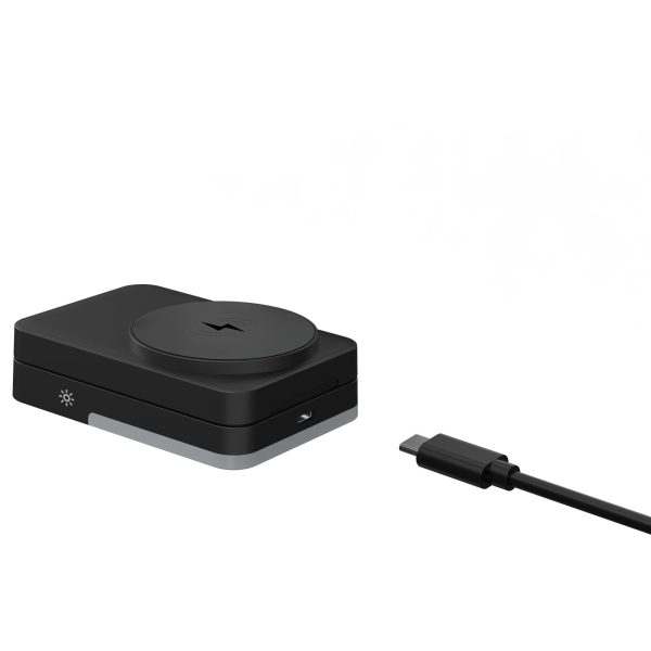 Mobile Origin 3in1 Foldable Charging Stand PW28 με Φωτισμό LED – Black (MO-FCHS-PW28-BLK) - Image 10