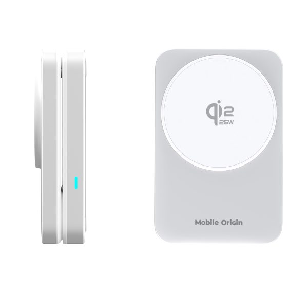 Ασύρματη Βάση Φόρτισης 3 σε 1 Mobile Origin PW35 Qi2 25W MagSafe Silver - Image 11