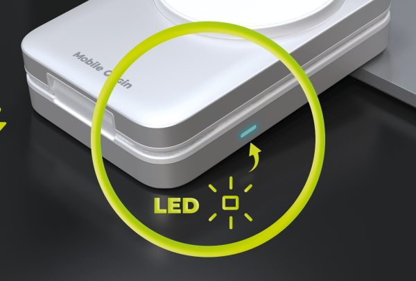 Ασύρματη Βάση Φόρτισης 3 σε 1 Mobile Origin PW35 Qi2 25W MagSafe Silver - Image 16