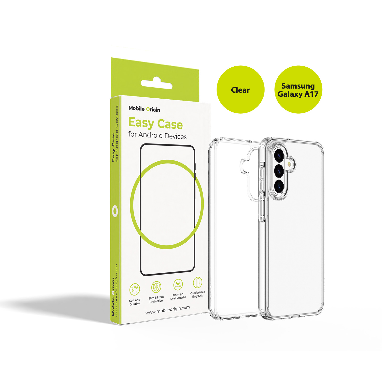 Διάφανη υβριδική θήκη Mobile Origin Easy Case για το Samsung Galaxy A17