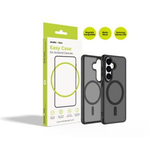 Μαύρη ματ ημιδιάφανη θήκη Mobile Origin Easy Case με MagSafe για το Samsung Galaxy S26