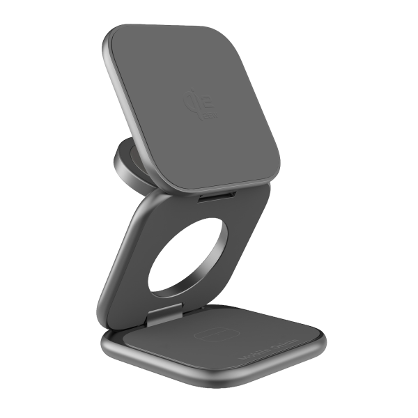Mobile Origin UltraSlim Foldable Charger PW36 3in1 Qi2 25W MagSafe Compatible – Space Grey (MO-USF-PW36-GRY) - Image 2