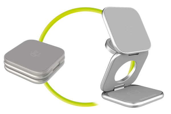 Mobile Origin UltraSlim Foldable Charger PW36 3in1 Qi2 25W MagSafe Compatible – Silver (MO-USF-PW36-SLV) - Image 7