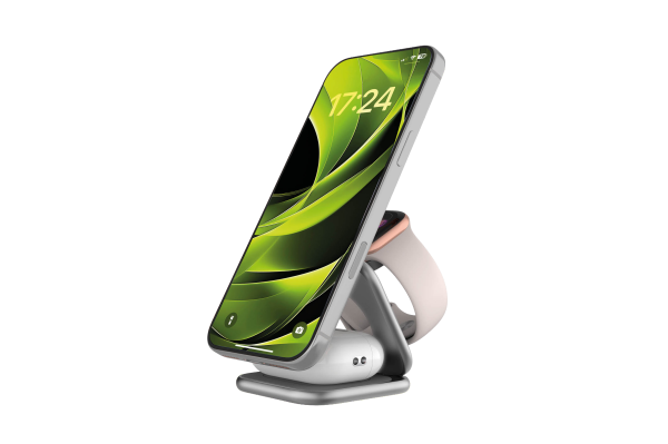 Mobile Origin UltraSlim Foldable Charger PW36 3in1 Qi2 25W MagSafe Compatible – Silver (MO-USF-PW36-SLV) - Image 8